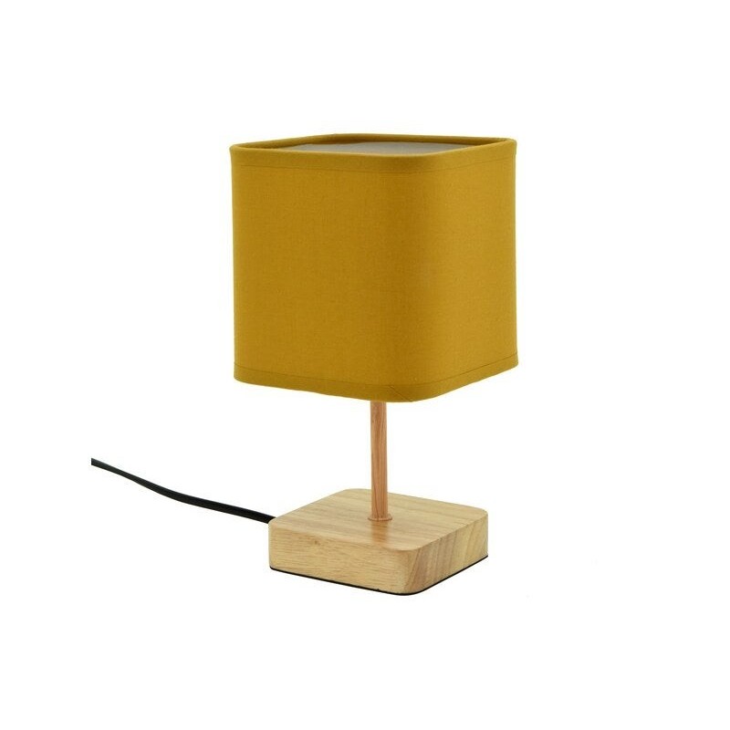 Lampe Akora, bois, pécan, H.23 cm INSPIRE, E14