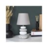 Lampe e14 charme céramique gris, INSPIRE Navala, H.36cm