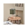 Lampe e14 nature bois vert, INSPIRE Akora, H.23cm