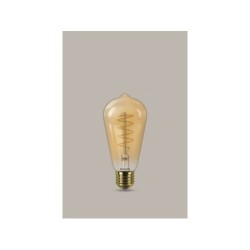 Ampoule décorative led ambré edison E27, PHILIPS, 40 W blanc très chaud