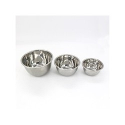 Lot 3 bols Inox D.14 / 18 / 22 cm