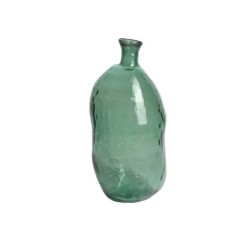 Vase verre , vert 25 cm H51cm