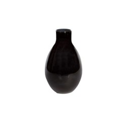 Vase verre noir, Noctis, 19 x 31 cm