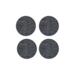 Lot de 4 patins feutre adhésif, SCOTCH, diam. 34 mm, gris