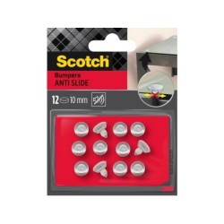 Lot de 12 ventouses anti-dérapante pour plateau en verre, SCOTCH, diam.10 mm