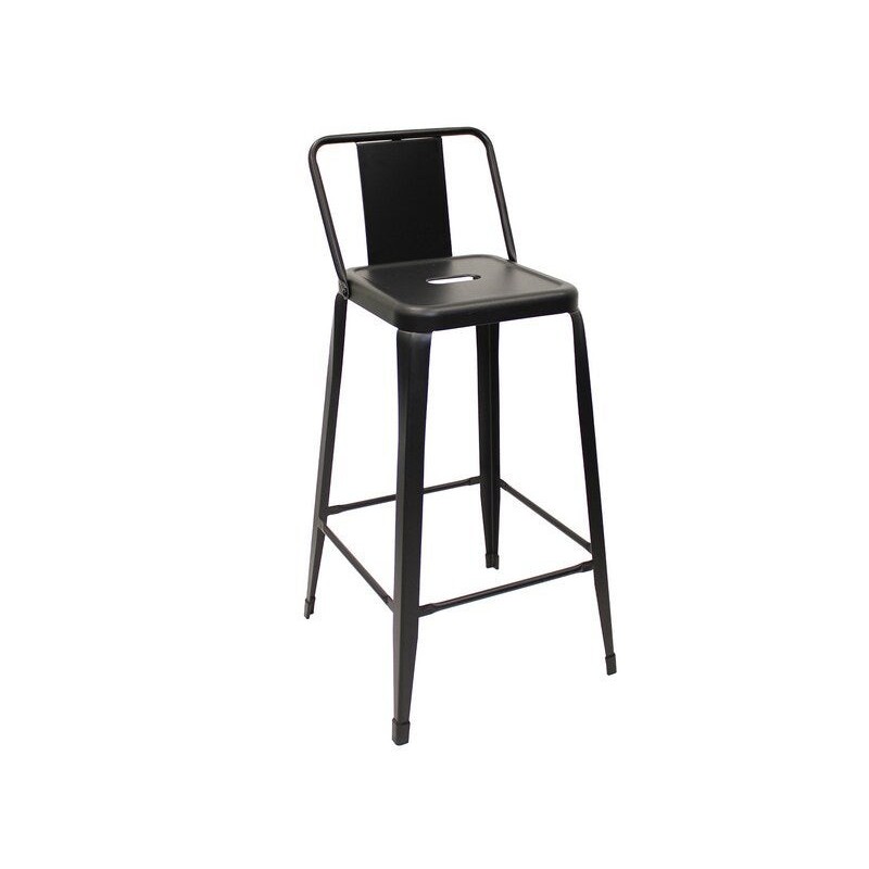 Tabouret de bar Vintage, noir H.83 cm