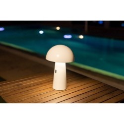 Lampe de table rechargeable, NEWGARDEN Shitake, 200 lumens, blanc