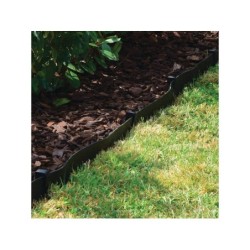 Lot de 12 piquets à planter ECOFIRST pvc noir, H.26.5 x L.5 cm