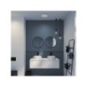 Plafonnier salle de bain, Madyled diam.25 cm, 1450 lumens, IP44, blanc