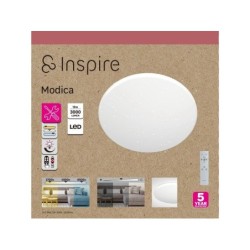 Plafonnier MODICA, module led, CCT dimmable, diam.40 cm, blanc, Inspire