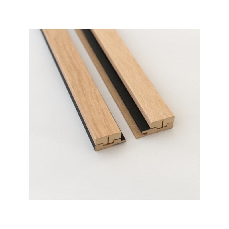 Lot de 2 profils de finition pour panneaux MDF 2500X41X20 mm