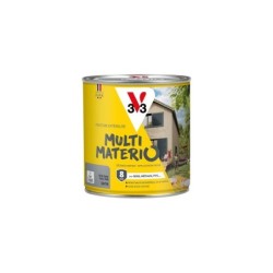 Peinture extérieure bois, fer, plastique V33 gris galet satiné 0.5l