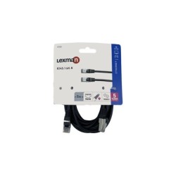 Câble cat 6 RJ45, 5m, pvc, noir, LEXMAN