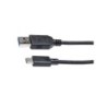 Câble usb a/usb c, LEXMAN, 1 mètre, noir