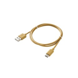 Câble usb a/usb c, LEXMAN, 1 mètre, moutarde