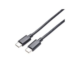 Câble USB C/USB C, 0.2m, noir, LEXMAN