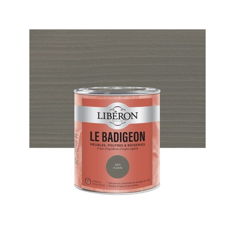 Badigeon LIBERON gris fusain mat 0.75 l