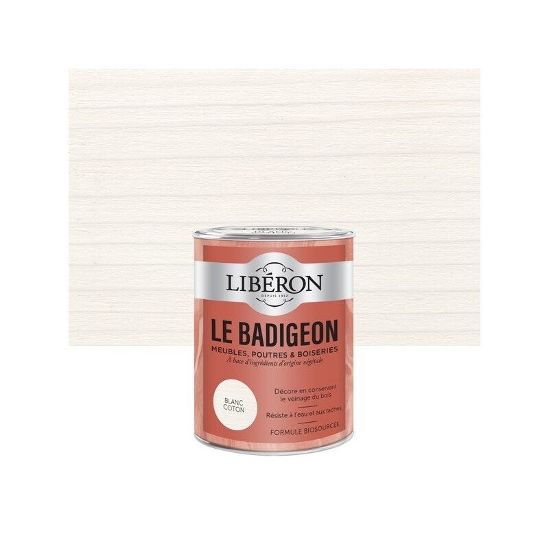 Badigeon LIBERON blanc coton mat 250 ml