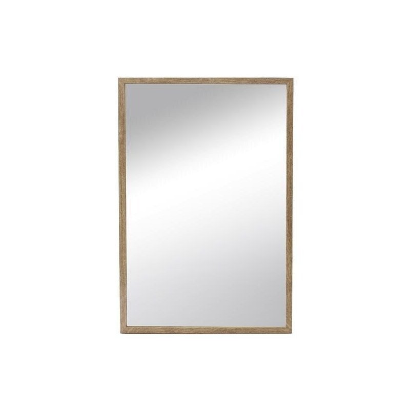 Miroir rectangulaire Milo chêne clair, l.42 x H.62 cm