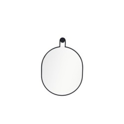 Miroir pendule, INSPIRE, l.50 X H.70 cm noir