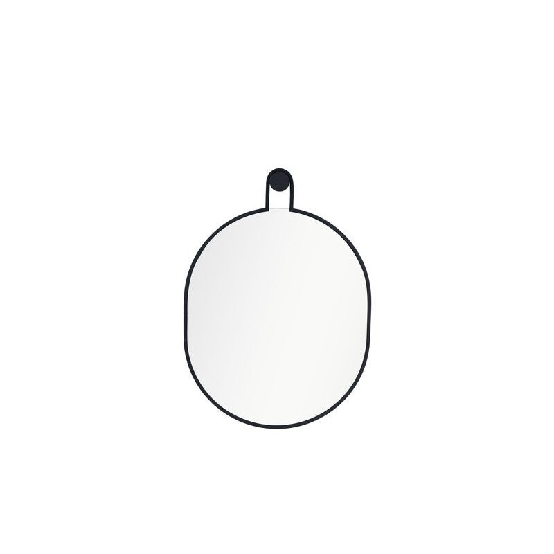 Miroir pendule, INSPIRE, l.50 X H.70 cm noir