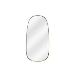 Miroir ovale Glam laiton, l.40 x H.78 cm