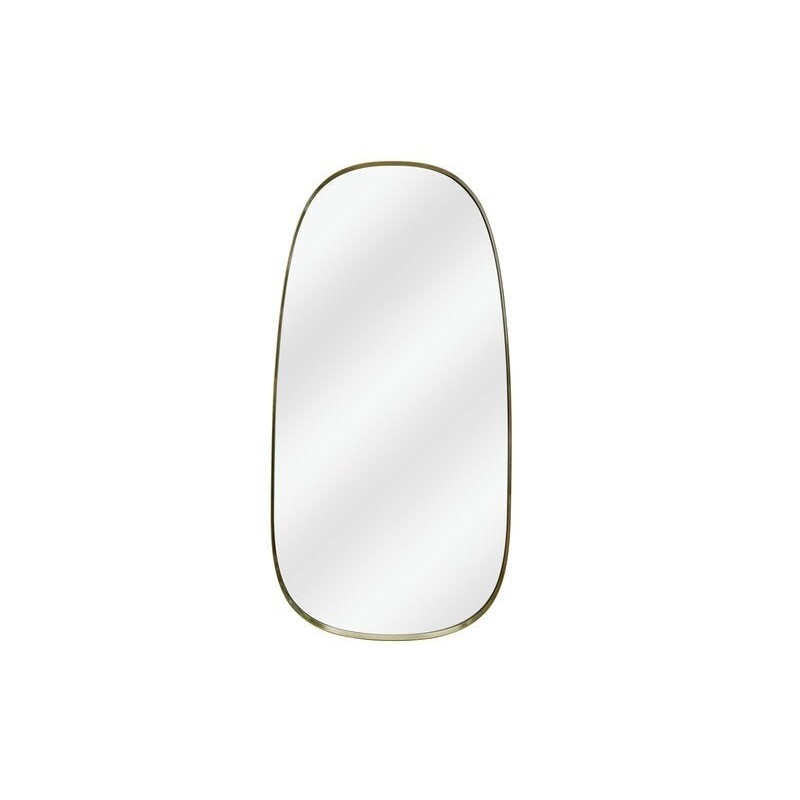 Miroir ovale Glam laiton, l.40 x H.78 cm