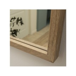 Miroir en bois de chêne Milo, INSPIRE, l.32 X H.122 cm