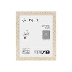 Cadre Palmeta, H.30 x l.24 cm beige, INSPIRE