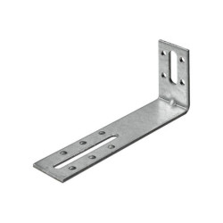 Equerre de reglage acier zingue HETTICH, L.140 mm x l.55 mm x H.3 cm