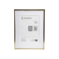 Cadre en laiton, INSPIRE Glam, l.30 X H.40 cm