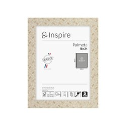 Cadre Palmeta, H.24 x l.18 cm beige, INSPIRE