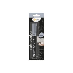 Stylo peinture argent brillant MAISON DECO pochoir 0.01l