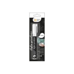 Stylo peinture blanc satin MAISON DECO pochoir 0.01l