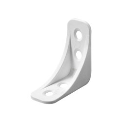 Equerre plastique blanc HETTICH, L.40 mm x l.16 mm x H.4 cm