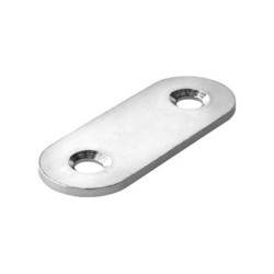 Patte d'assemblage inox mat HETTICH, L. 40 mm x l.15 mm x H.0.2 cm