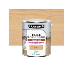 Huile parquet Sejours et chambres LUXENS incolore mat 2.5 l