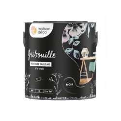 Peinture noir mat MAISON DECO Gribouille 2l