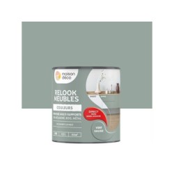 Peinture Relook meuble MAISON DECO vert sauge satine 0.5 l