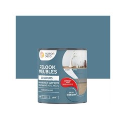 Peinture Relook meuble MAISON DECO bleu horizon satine 0.5 l