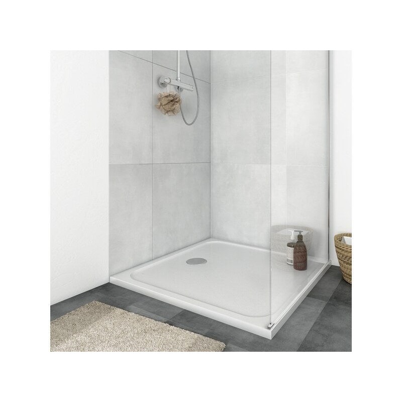 Receveur de douche extra-plat, résine, EASY LIGHT, L.90 x l.90 cm