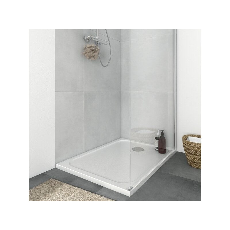 Receveur de douche extra-plat, résine, EASY LIGHT, L.90 x l.70 cm