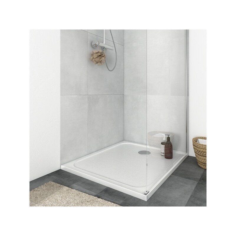 Receveur de douche extra-plat, résine, EASY LIGHT, L.100 x l.80 cm