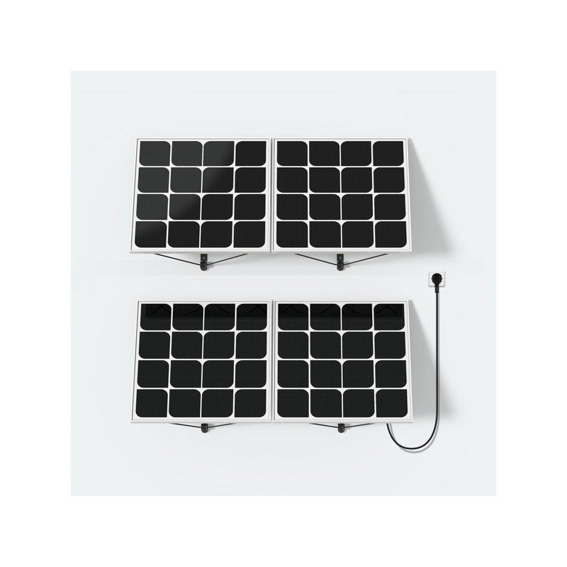 Panneau solaire - kit de démarrage, installation au mur, installation facile et branchement prise, BEEM ENERGY, 300 W