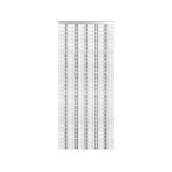 Rideau de porte décoratif en plastique valmaris, MOREL, l.90 x H.200 cm blanc et gris