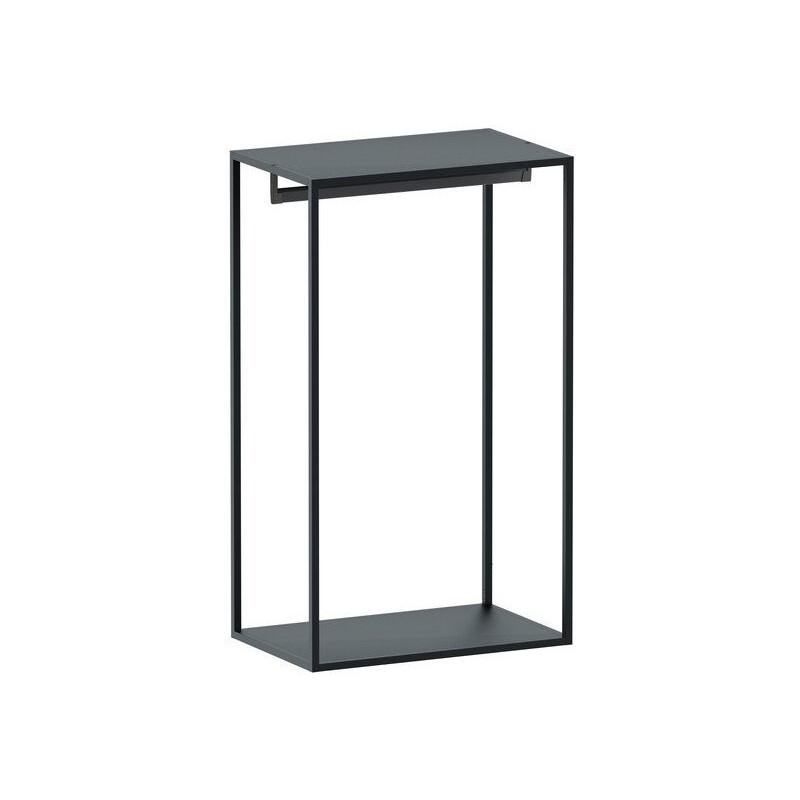 Penderie metal + etageres bois SPACEO Evo'm Metal Frame H.102,4 X L.60 X P.38 cm