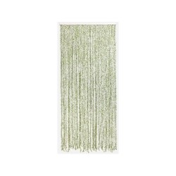 Rideau de porte décoratif en papier polyester samana, MOREL, l.90 x H.200 cm vert