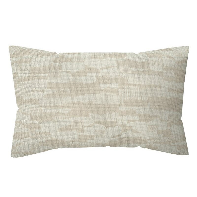 Coussin déco arty, polycoton, l.45 x H 30 cm, beige navajo, NATERIAL