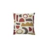 Coussin déco abstract, polycoton, l.45 x H 45 cm, beige navajo, NATERIAL