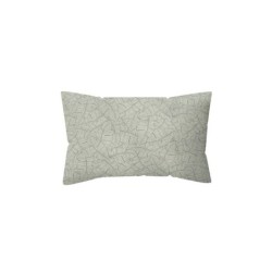 Coussin déco leaf, polycoton, l.45 x H 30 cm, beige cream, NATERIAL